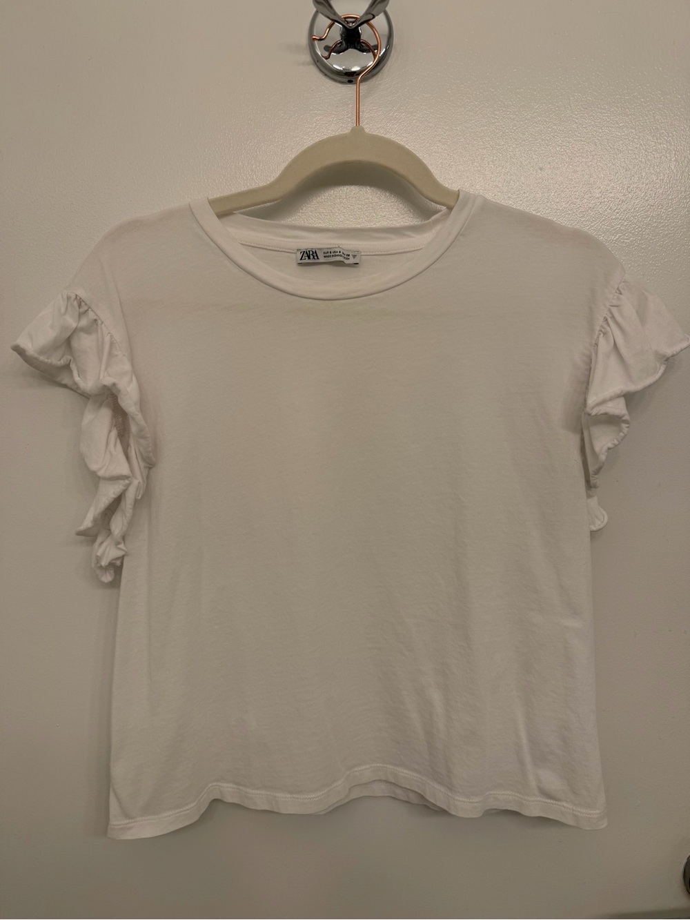 Zara Ruffle Sleeve Top